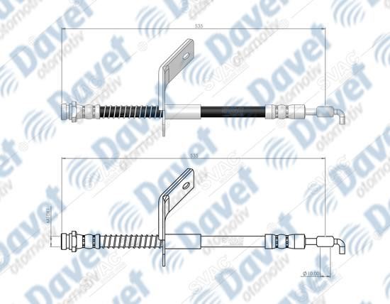 SVAC 800160 On Sag Fren Hortumu Cee`D Sw/Pro 06-12 - I30 07-12  ####
